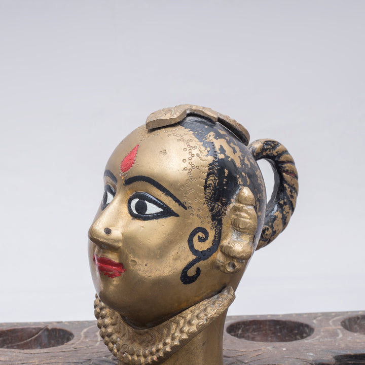 Vintage Brass Gauri Head