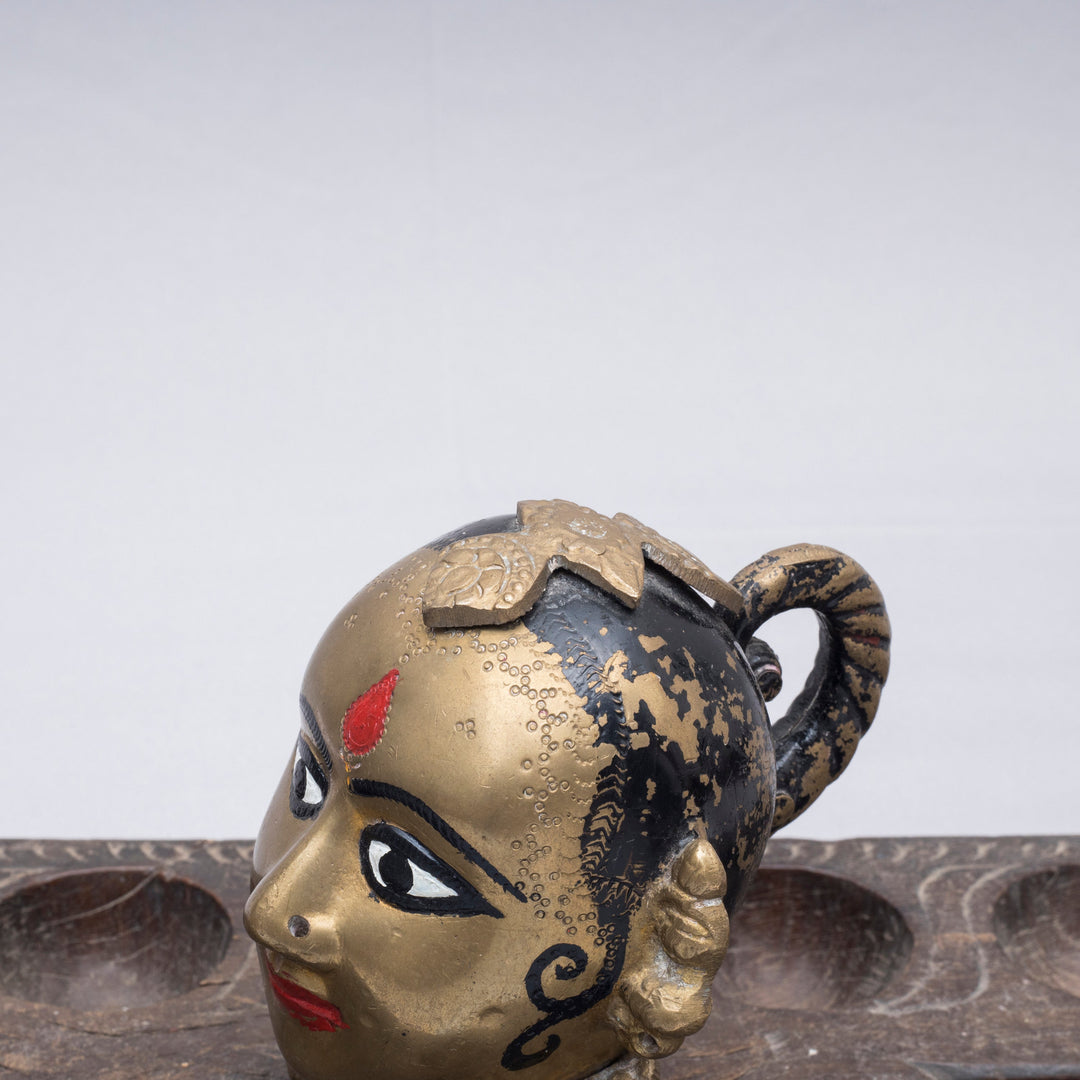 Vintage Brass Gauri Head