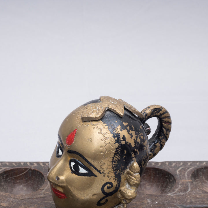 Vintage Brass Gauri Head