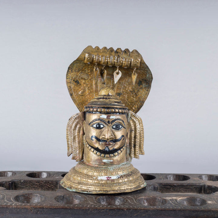 Vintage Repoussed Mukhalingam/Shiva Bust