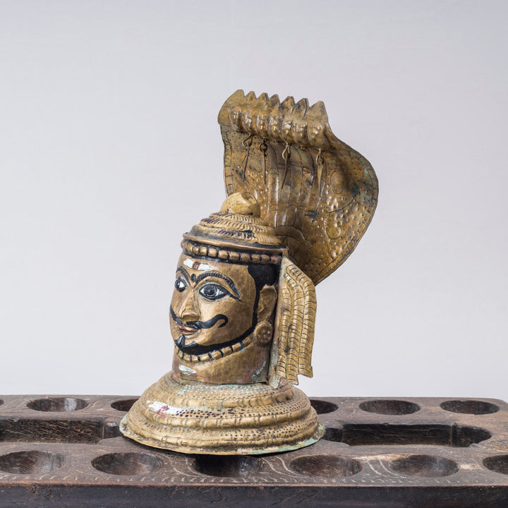 Vintage Repoussed Mukhalingam/Shiva Bust