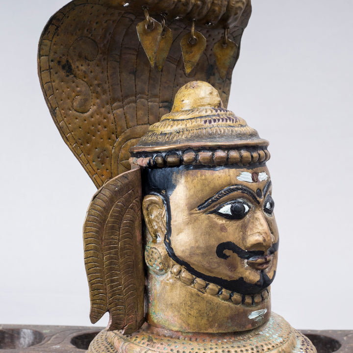 Vintage Repoussed Mukhalingam/Shiva Bust
