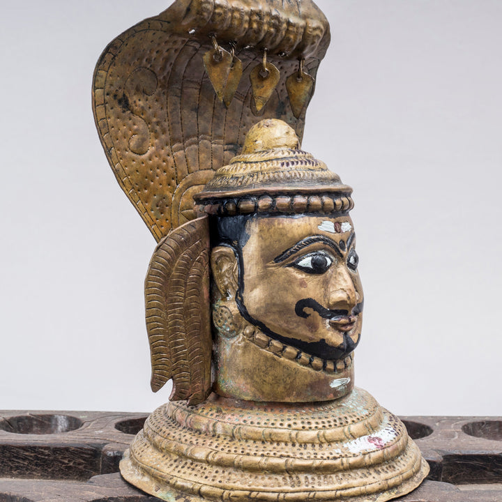 Vintage Repoussed Mukhalingam/Shiva Bust