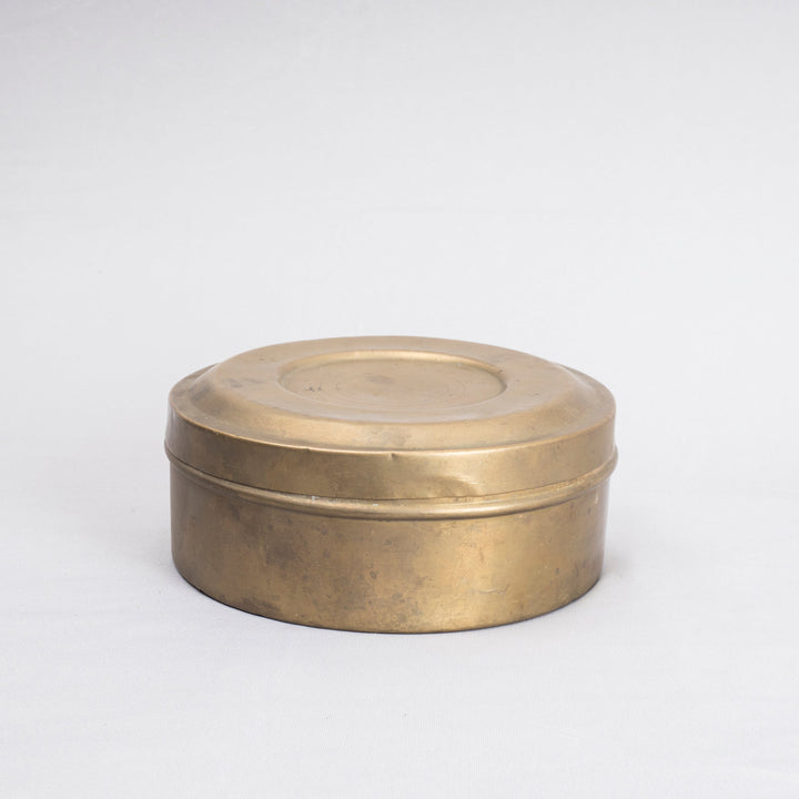 Vintage Brass Spice Box