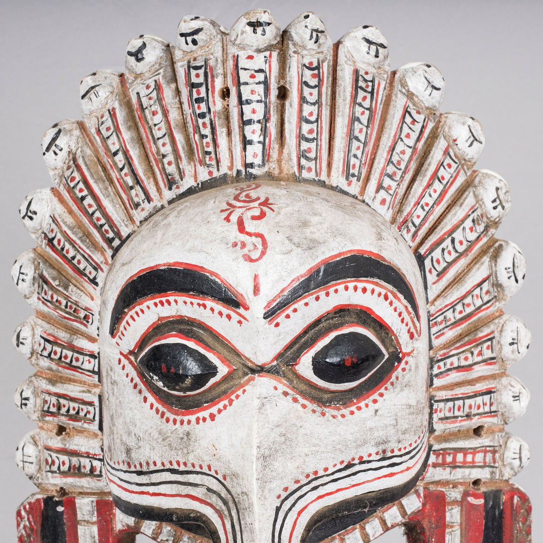 Vintage Wooden Thira Mask