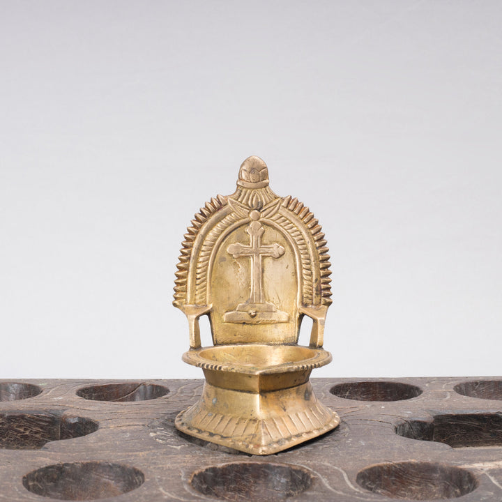 Vintage Brass Christian Lamp