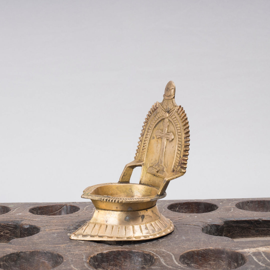 Vintage Brass Christian Lamp