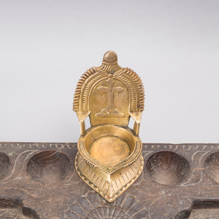 Vintage Brass Christian Lamp
