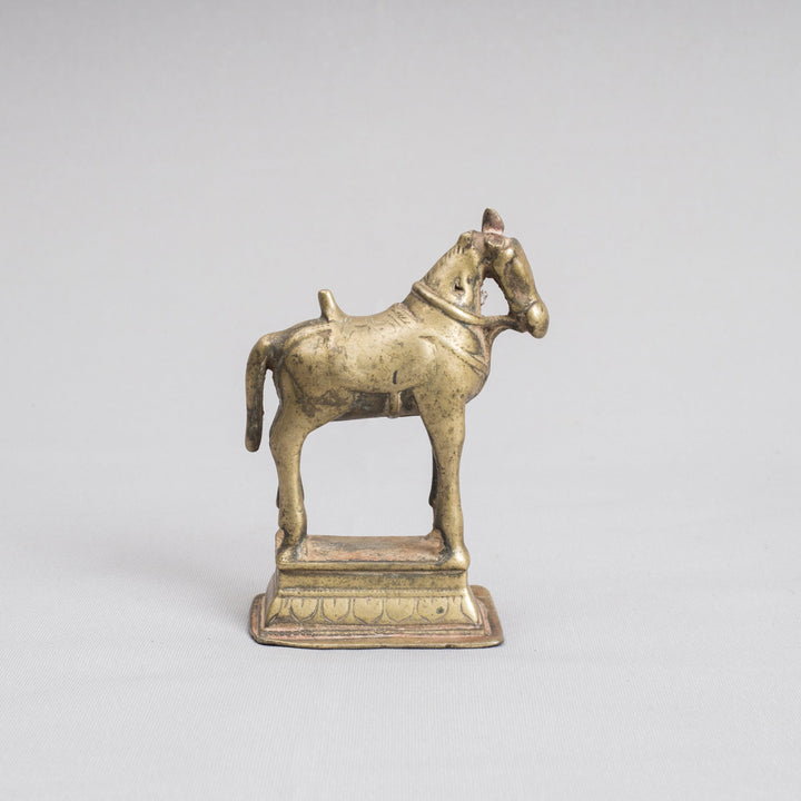 Vintage Brass Khandoba with Mhalsa
