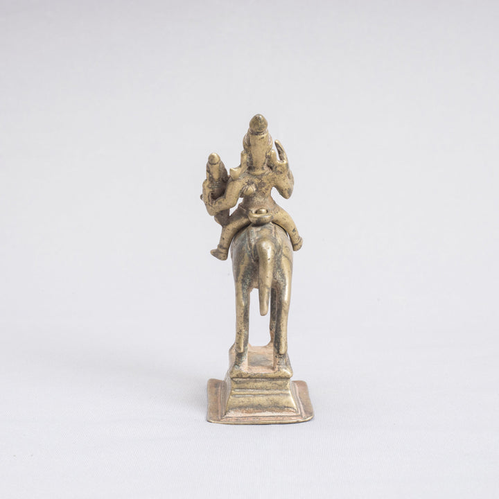 Vintage Brass Khandoba with Mhalsa