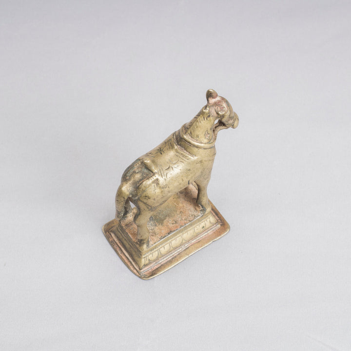 Vintage Brass Khandoba with Mhalsa