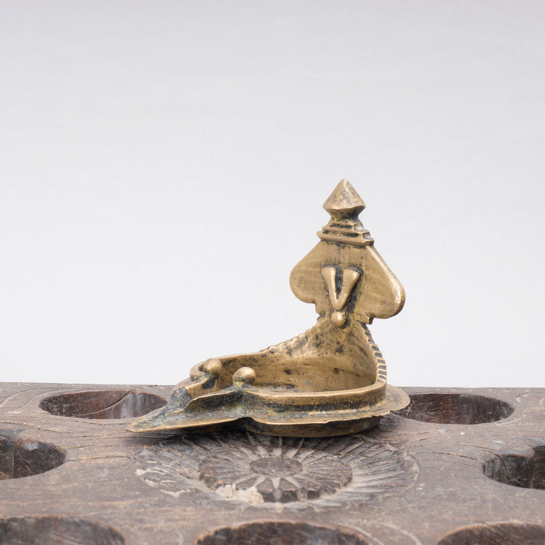 Vintage Brass Lakshmi Lamp