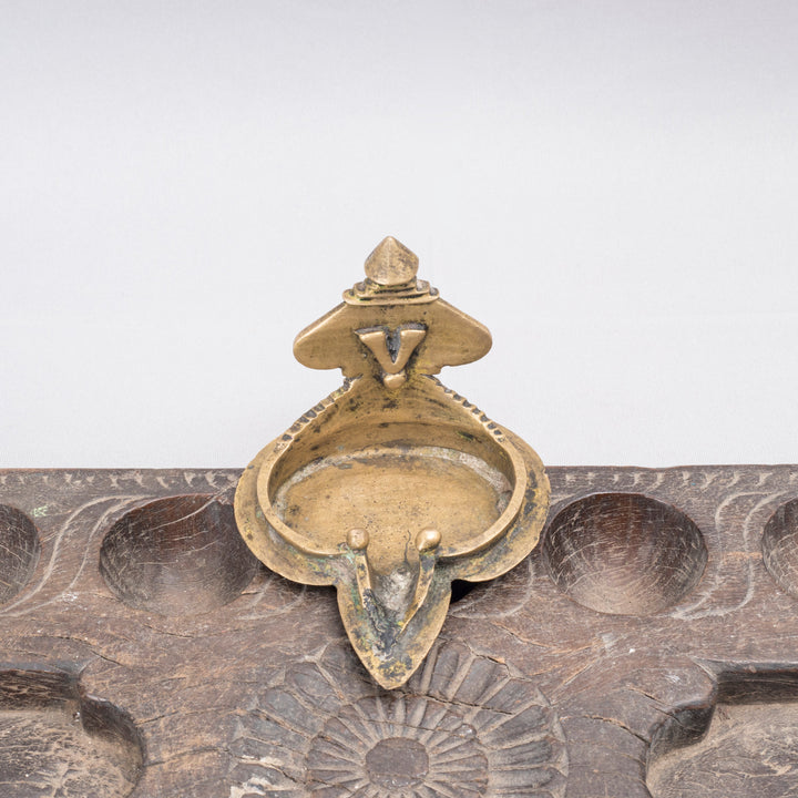 Vintage Brass Lakshmi Lamp