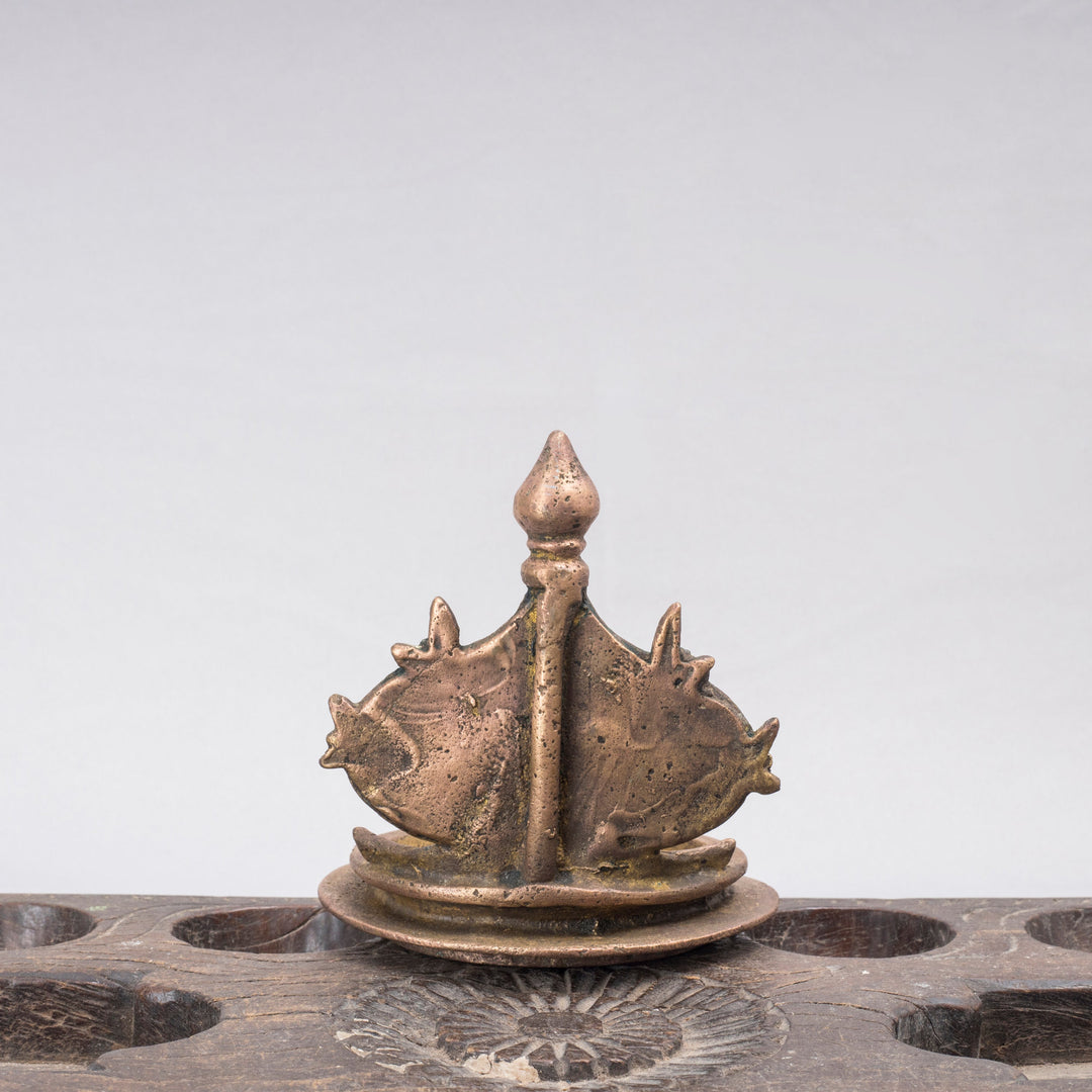 Vintage Brass Vishnu Lamp