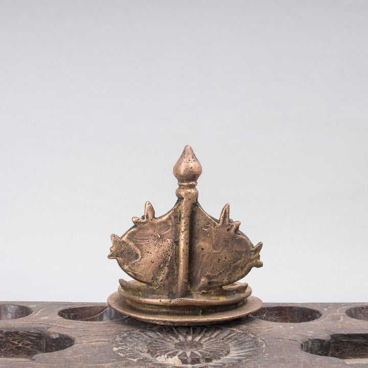 Vintage Brass Vishnu Lamp