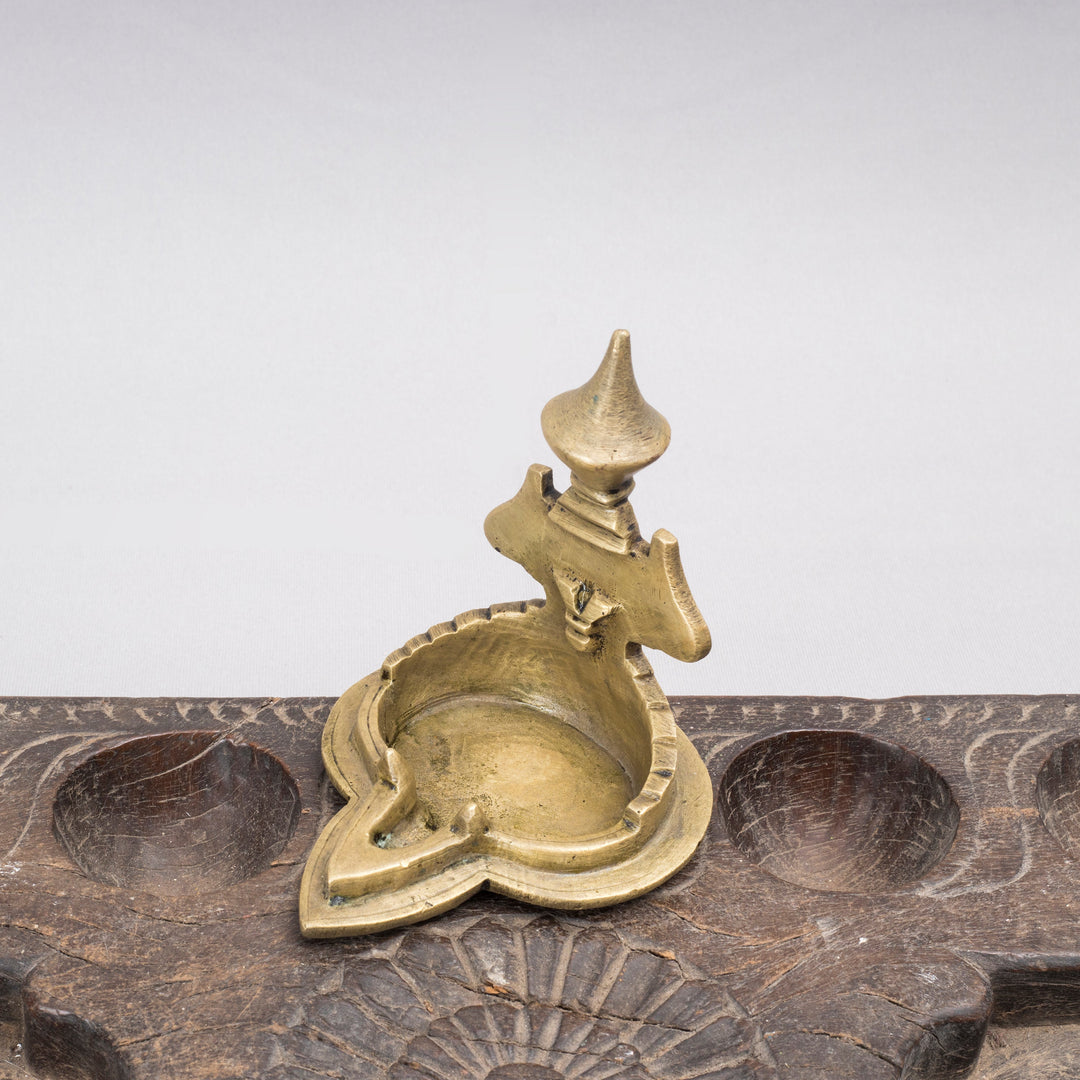Vintage Brass Lakshmi Lamp