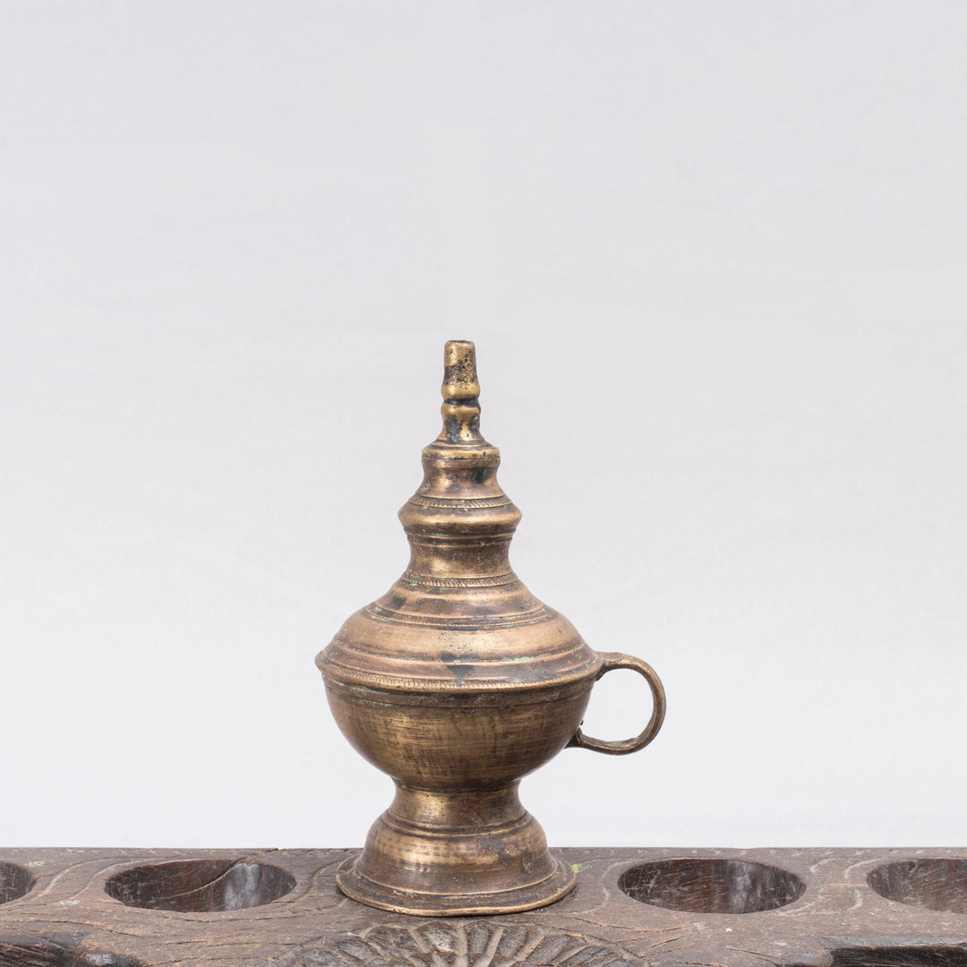 Vintage Brass Kerosene Lamp