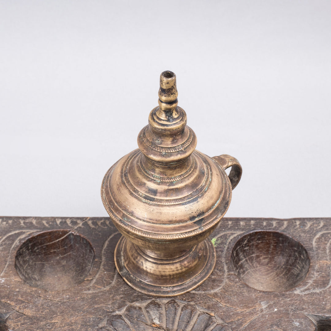 Vintage Brass Kerosene Lamp