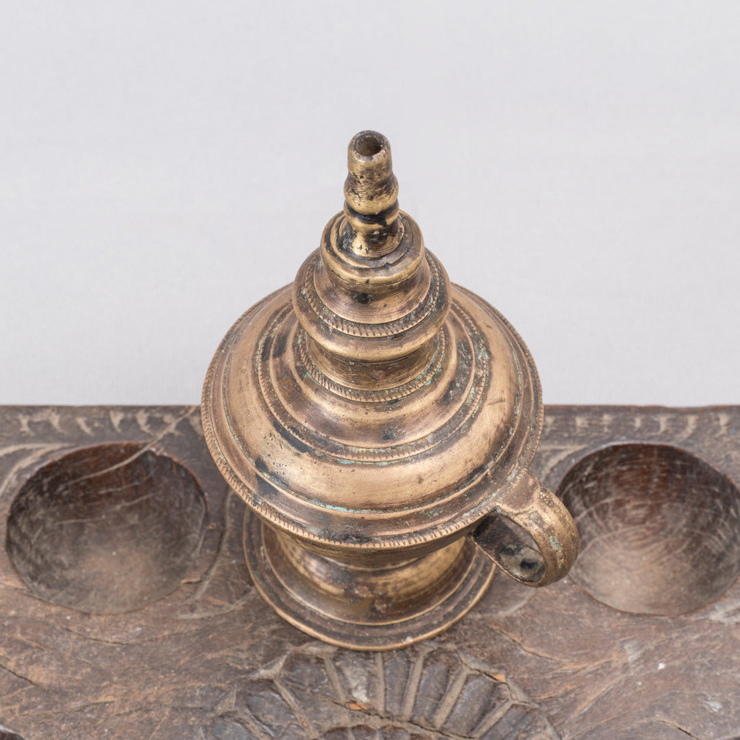 Vintage Brass Kerosene Lamp
