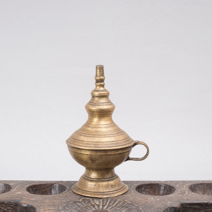 Vintage Brass Kerosene Lamp
