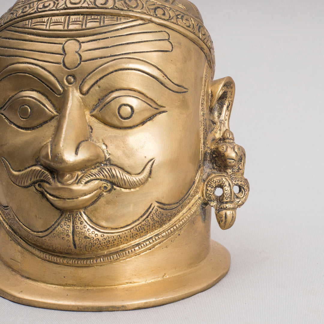 Brass Shiva Head