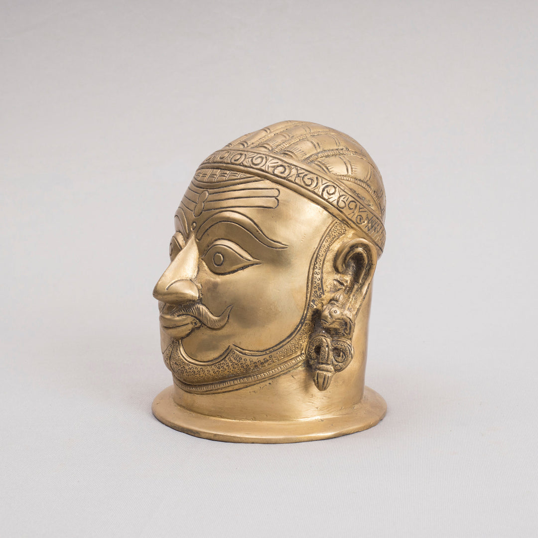 Brass Shiva Head