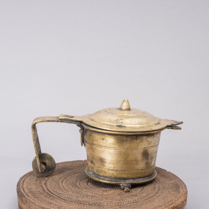 Vintage Brass Vibhooti Box
