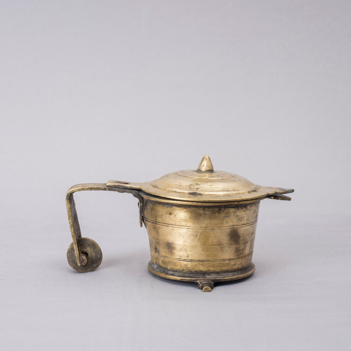 Vintage Brass Vibhooti Box
