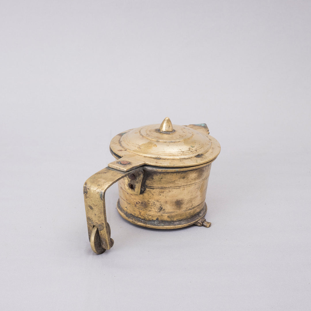 Vintage Brass Vibhooti Box