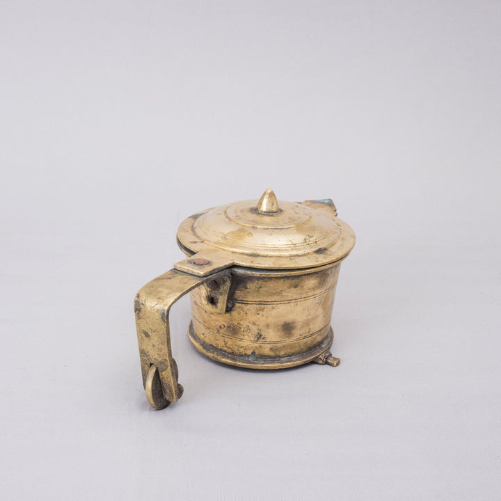 Vintage Brass Vibhooti Box