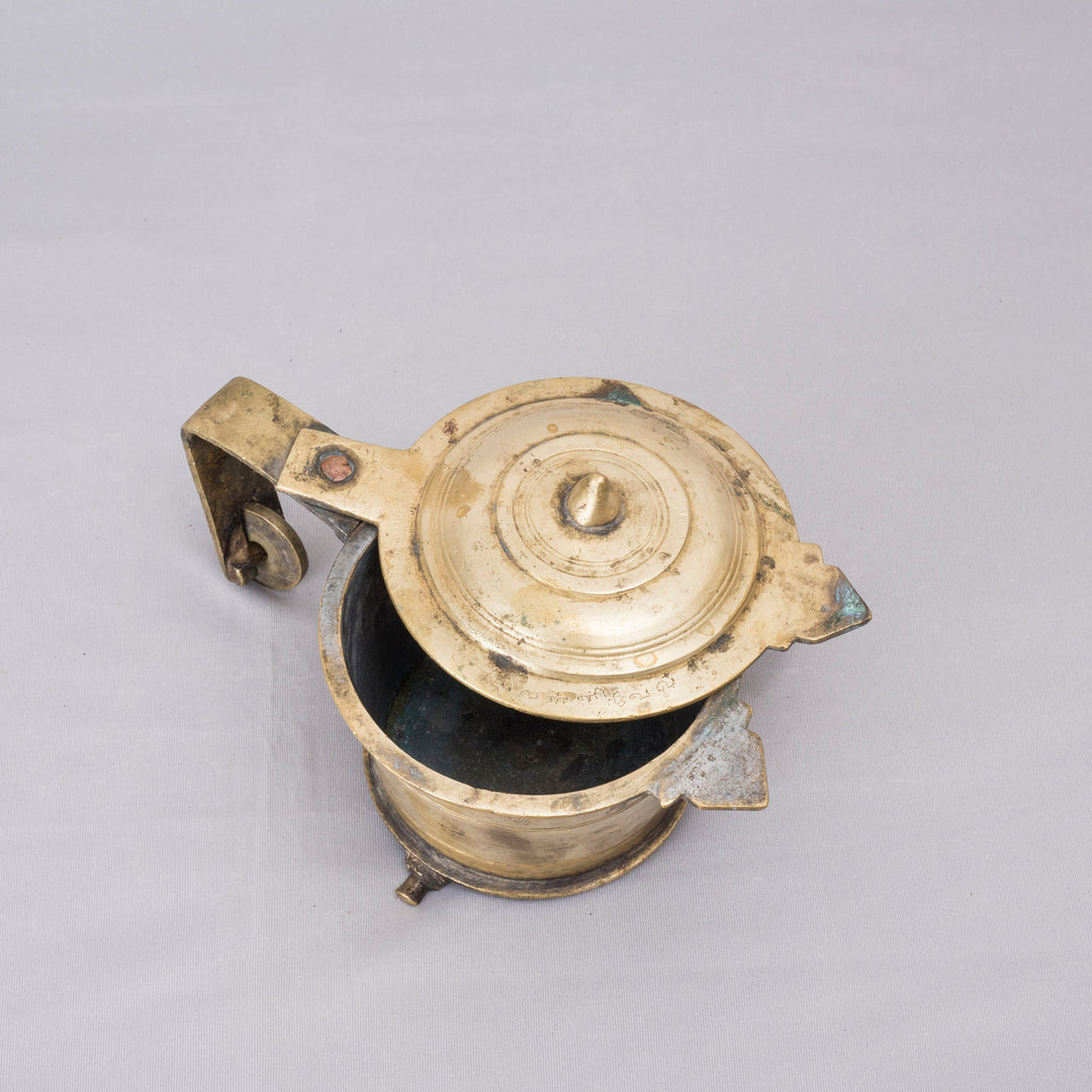 Vintage Brass Vibhooti Box