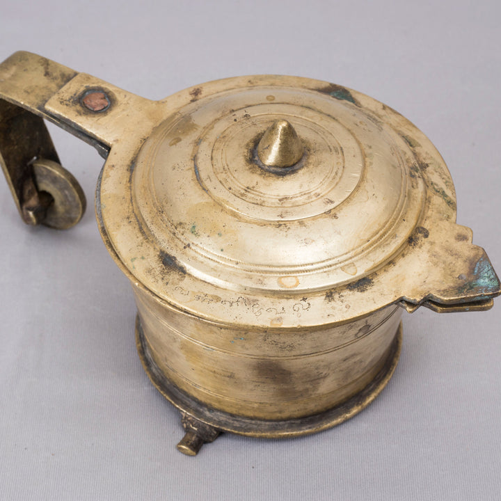 Vintage Brass Vibhooti Box