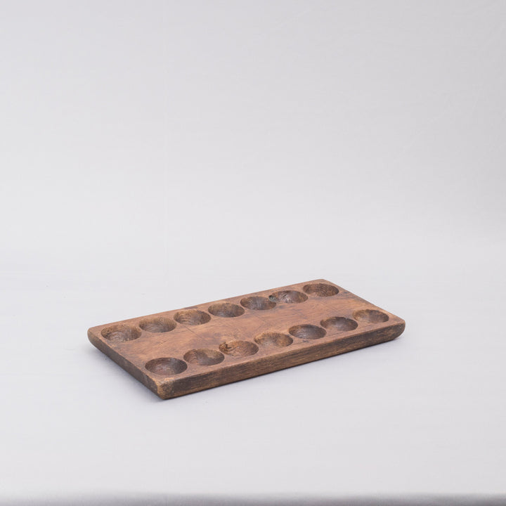 Vintage Wooden Mancala/Pallanguli Board