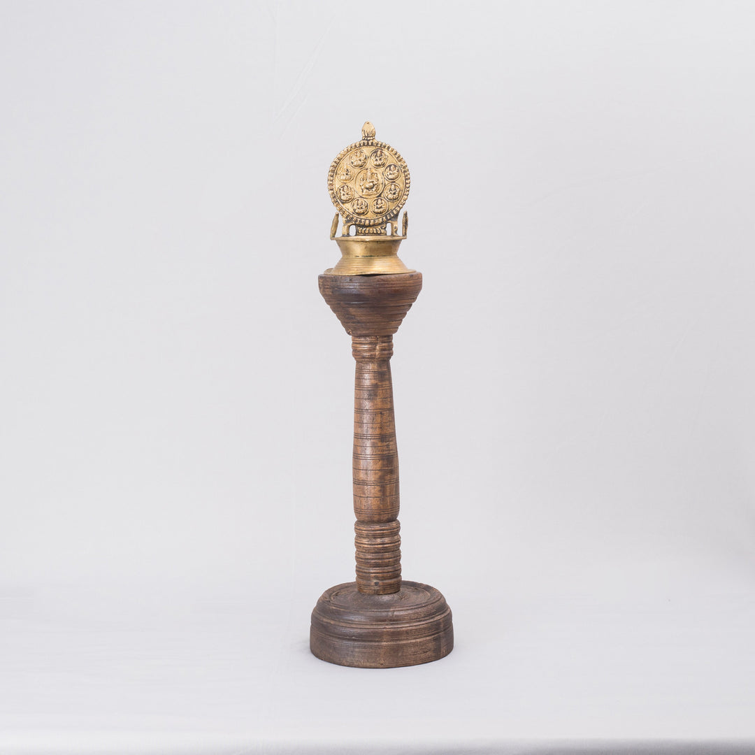 Vintage Wooden Lamp Stand