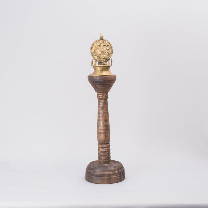 Vintage Wooden Lamp Stand