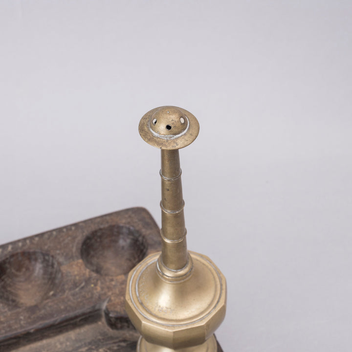 Vintage Brass Rosewater Ewer