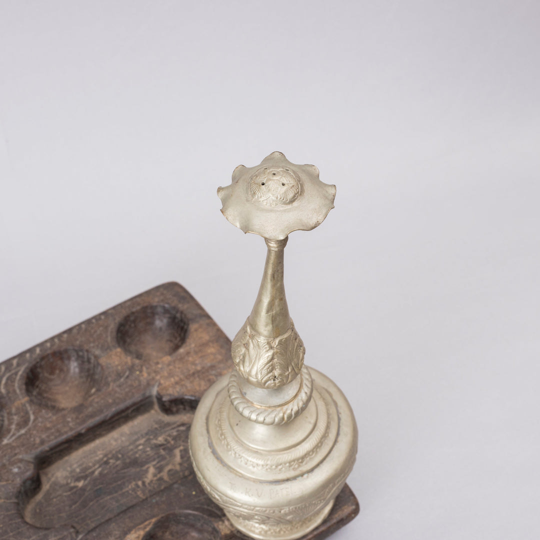 Vintage Engraved Rosewater Ewer