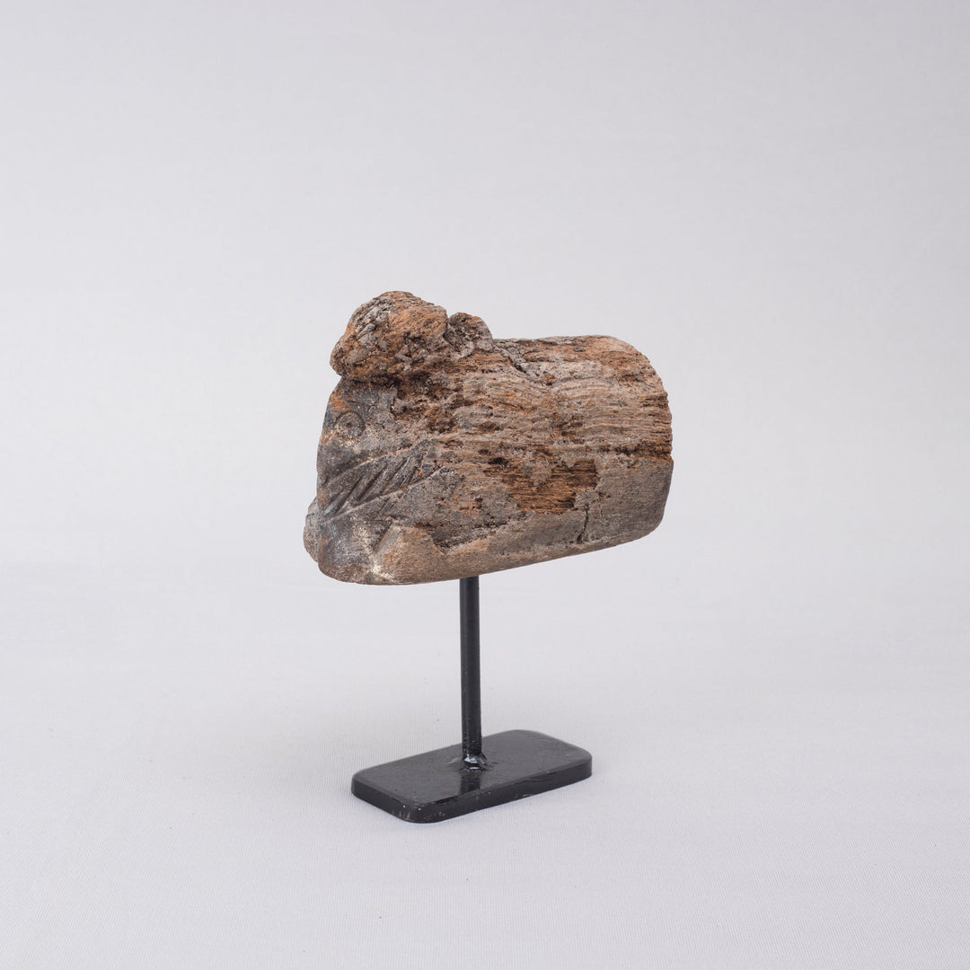 Vintage Wooden Nandi on stand