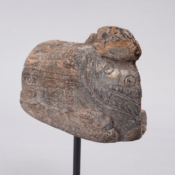 Vintage Wooden Nandi on stand
