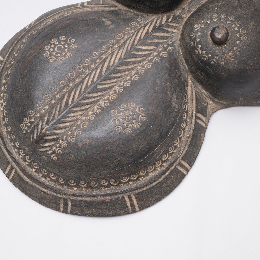 Handcrafted Wooden Theyyam Breast