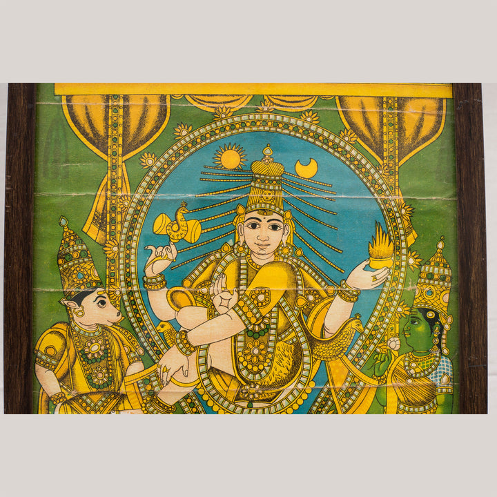 Vintage Nataraja Chromolithograph