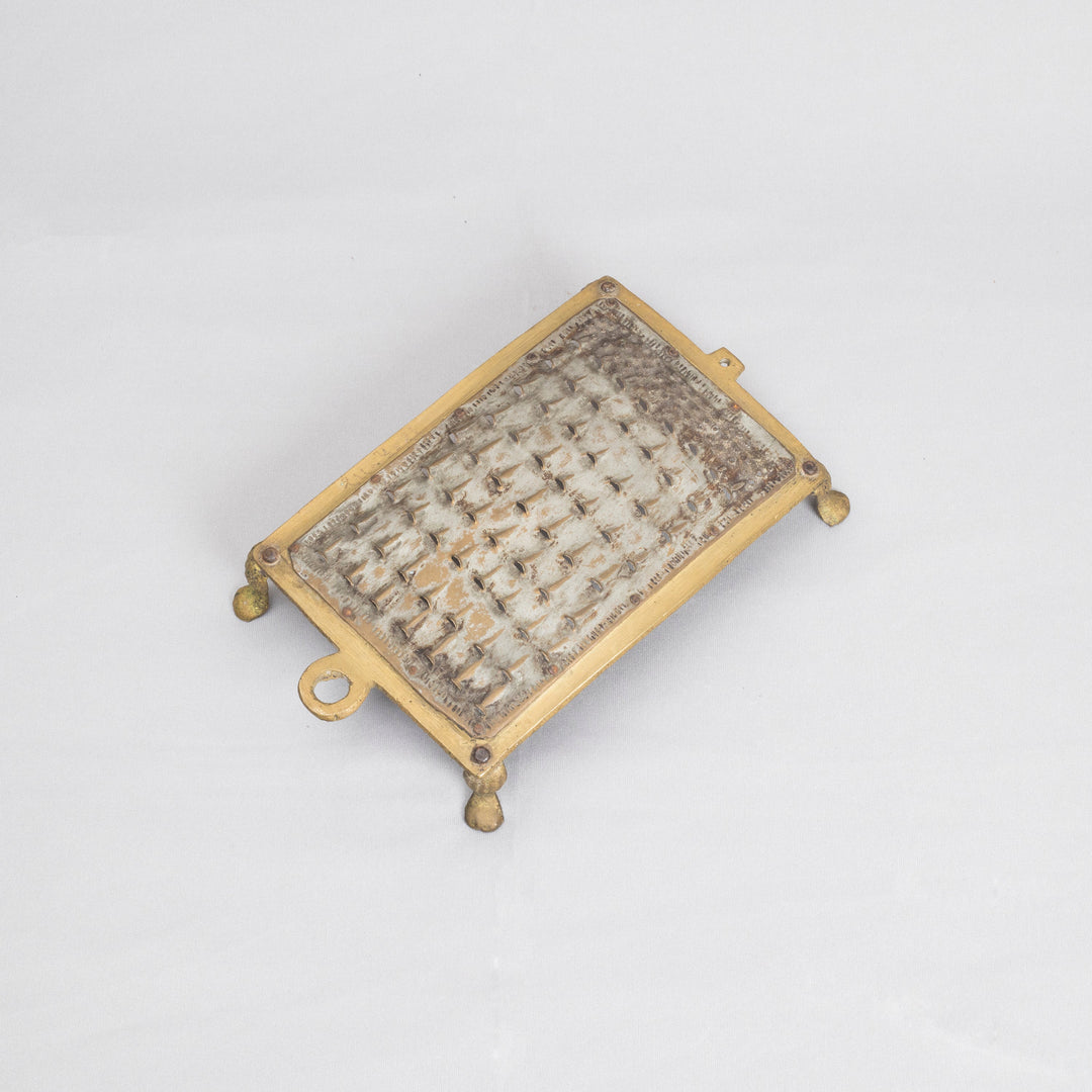 Vintage Brass Rectangular Grater