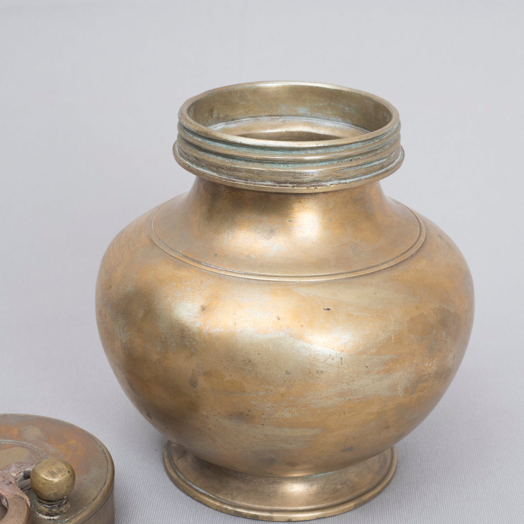 Vintage Brass Kooja Pot