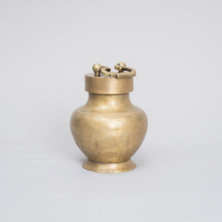 Vintage Brass Kooja Pot