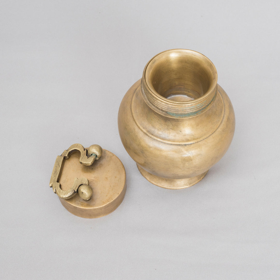 Vintage Brass Kooja Pot