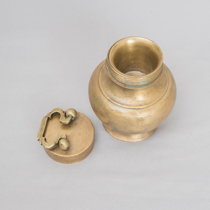 Vintage Brass Kooja Pot