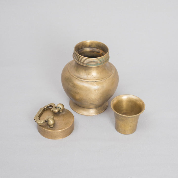 Vintage Brass Kooja Pot